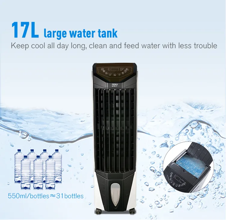 indoor 12l water capacity evaporative led display air cooler ice cooler